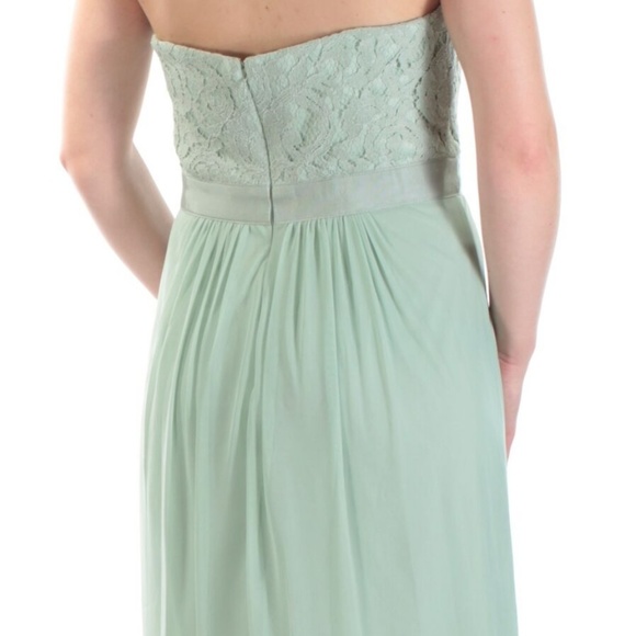 NWT Adrianna Papell Green Strapless Tulle Dress - Picture 3 of 5